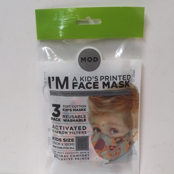 Girls 3 Face Mask Pack /Reusable/ Washable - Picture 2 of 10